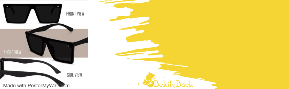 UV Protection, Polarized Retro Square Sunglasses (Free Size) (For Men & Women, Black)