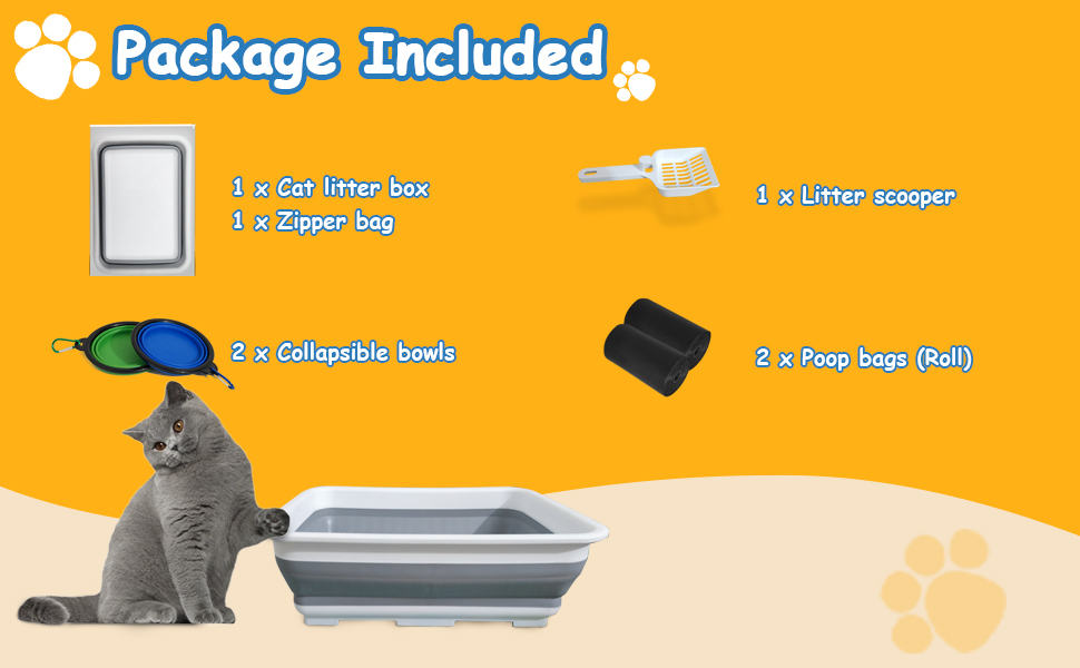 Small Cat Litter Box, Kitten Litter Box Low Entry, Portable