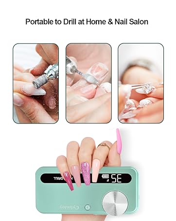 Professional nail drill, portable to drill at home and nail salon
