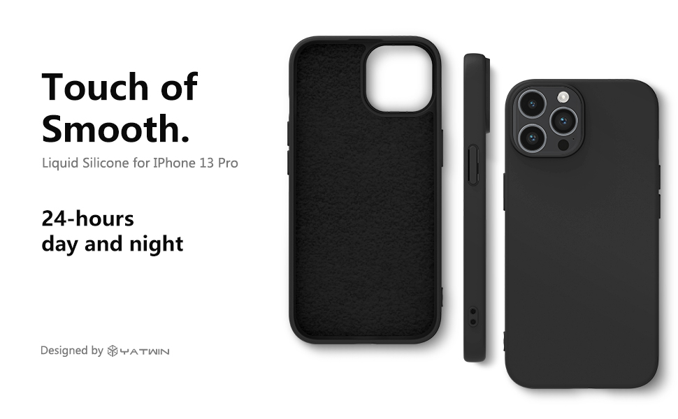 Apple iPhone 13 Pro Silicone Phone Case Black 
