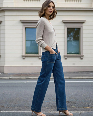 straight leg jeans for women high waist