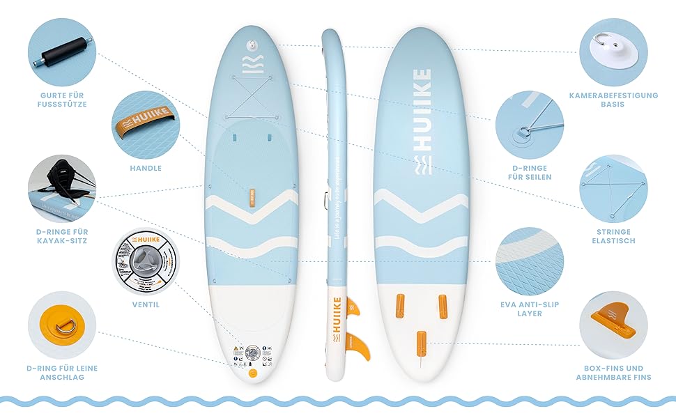 Paddle board mit allem, was Sie brauchen