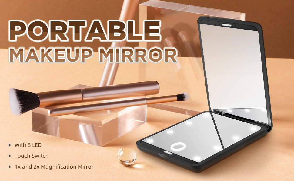 compact mirror travel mirror portable mirror
