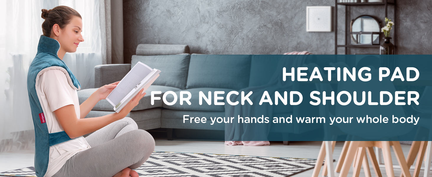 Comfytemp Electric Heating Pad for Back,Neck and Shoulders, 22"x33" XXL