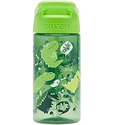 Smash Water Bottle 450ml - Green Dinosaur Design