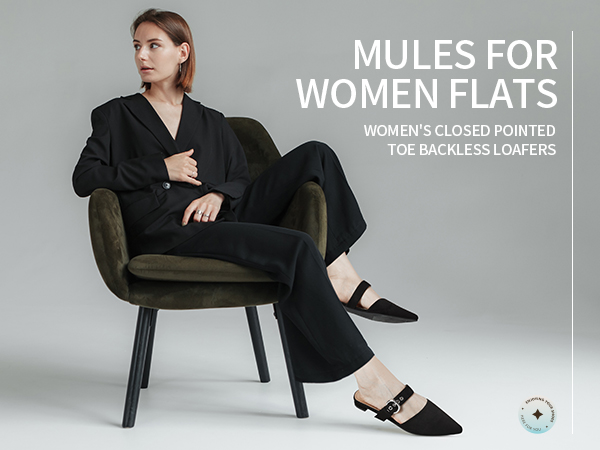 Amazon.com | Rekayla Women Adjustable Mules Shoes Black 05