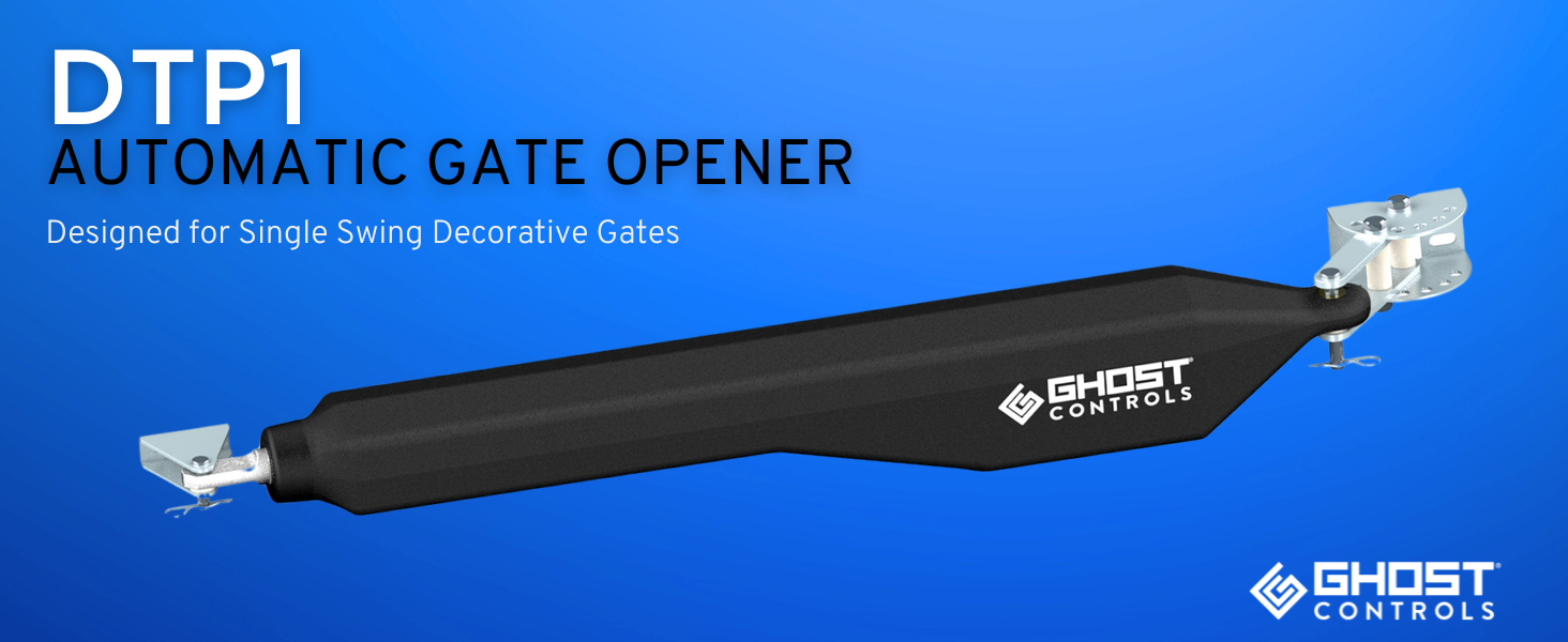 Ghost Controls Automatic Gate Opener Kit for Decorative Driveway Swing