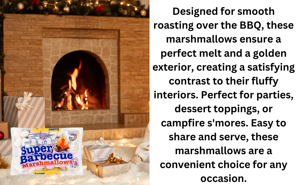 Super Pink White Marshmallows Colorful Treats BBQ gift Pack of 2 Smooth Treats Flavor Christmas 