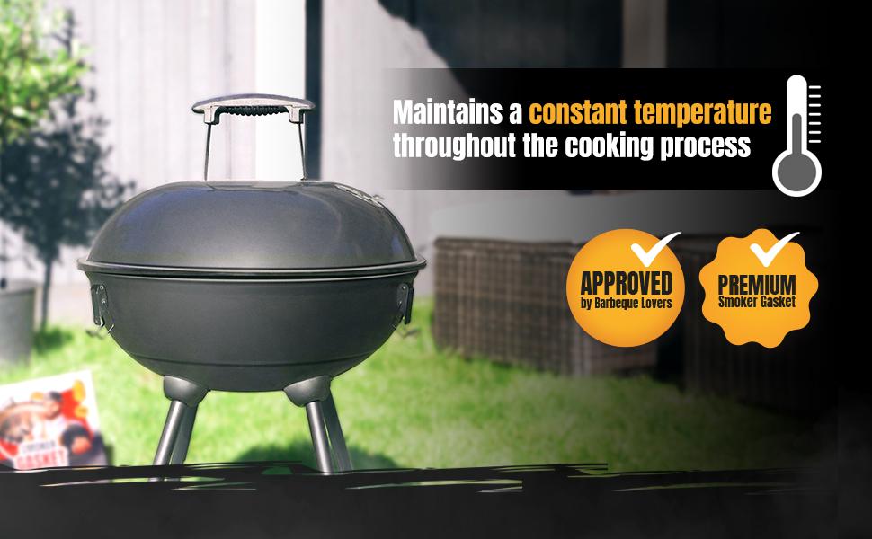 Smoker Chef Smoker Gasket 0.6’’ Wide 0.2’’ Thick High