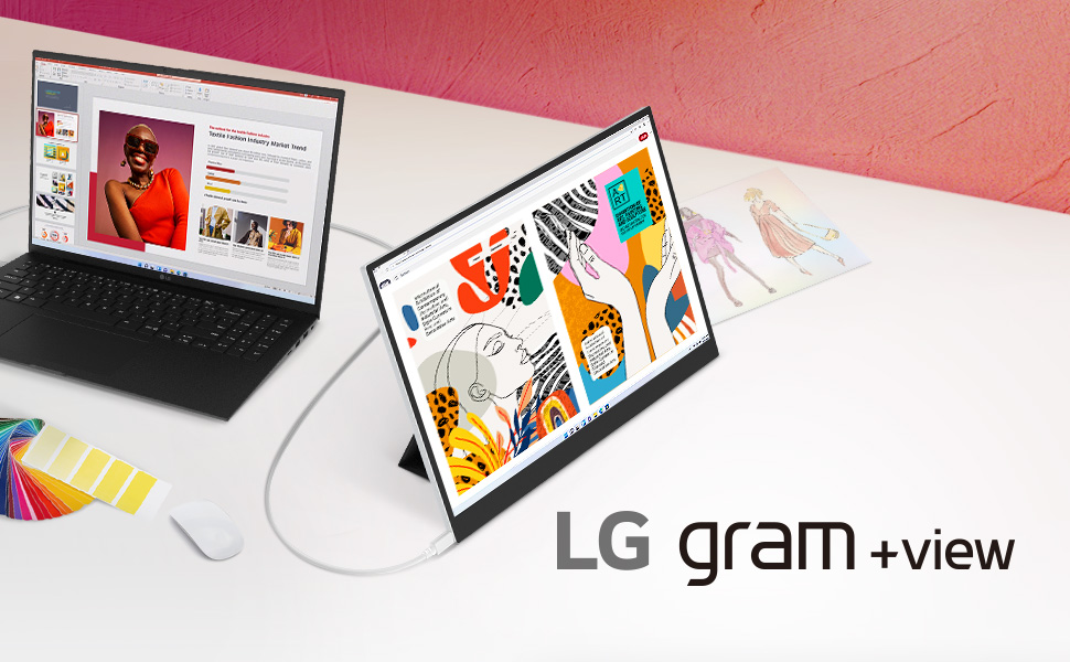LG gram ＋view 16型/WQXGA 16MQ70 LG Gram +View 16-inch WQXGA Portable Monitor Launched