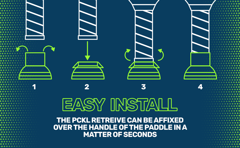 PCKL Retrieve Pickleball Picker Upper Easily Pickup Pickleballs