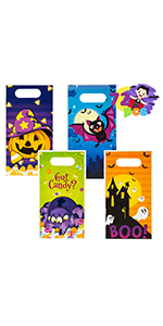 72PCS Piece Halloween Treat or Trick bags