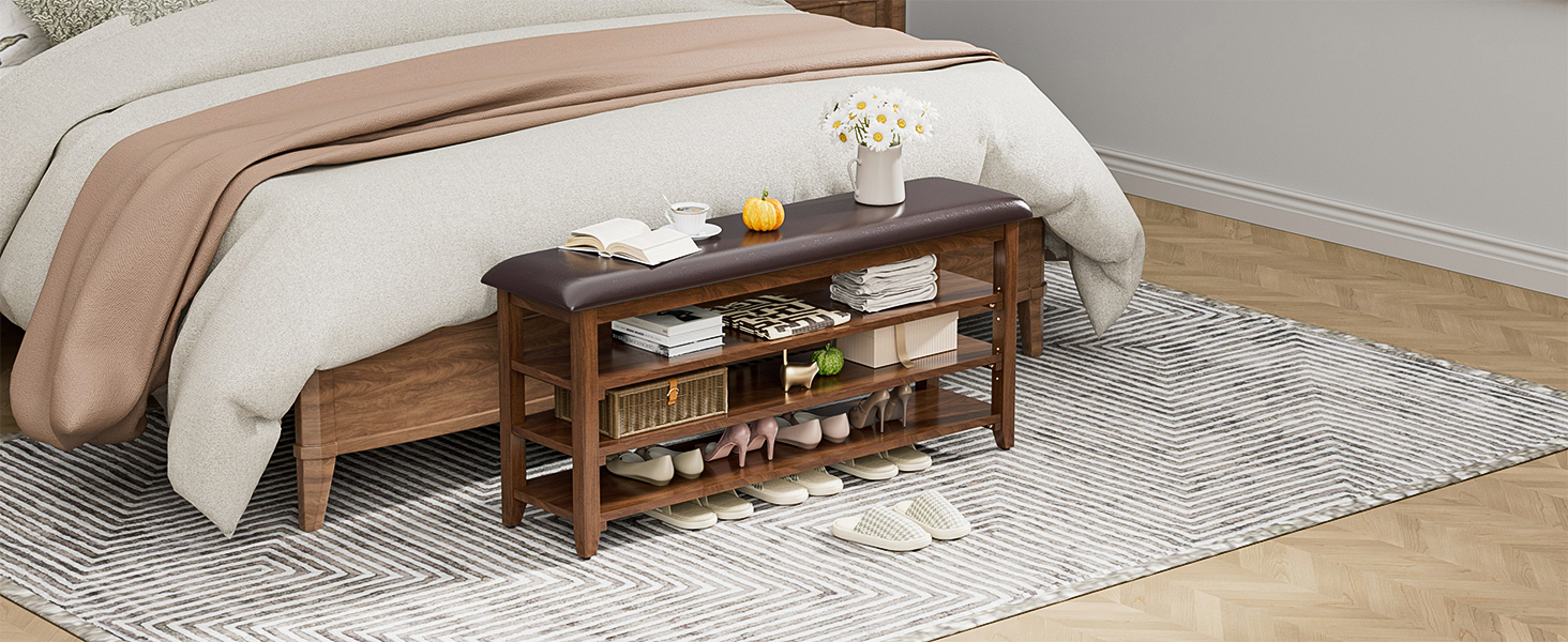 Wooden Shoe Bench