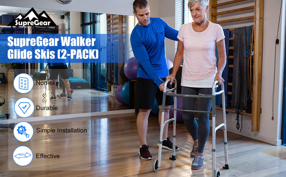 supregear Walker Glide Skis, Universal Walker Skis Walker