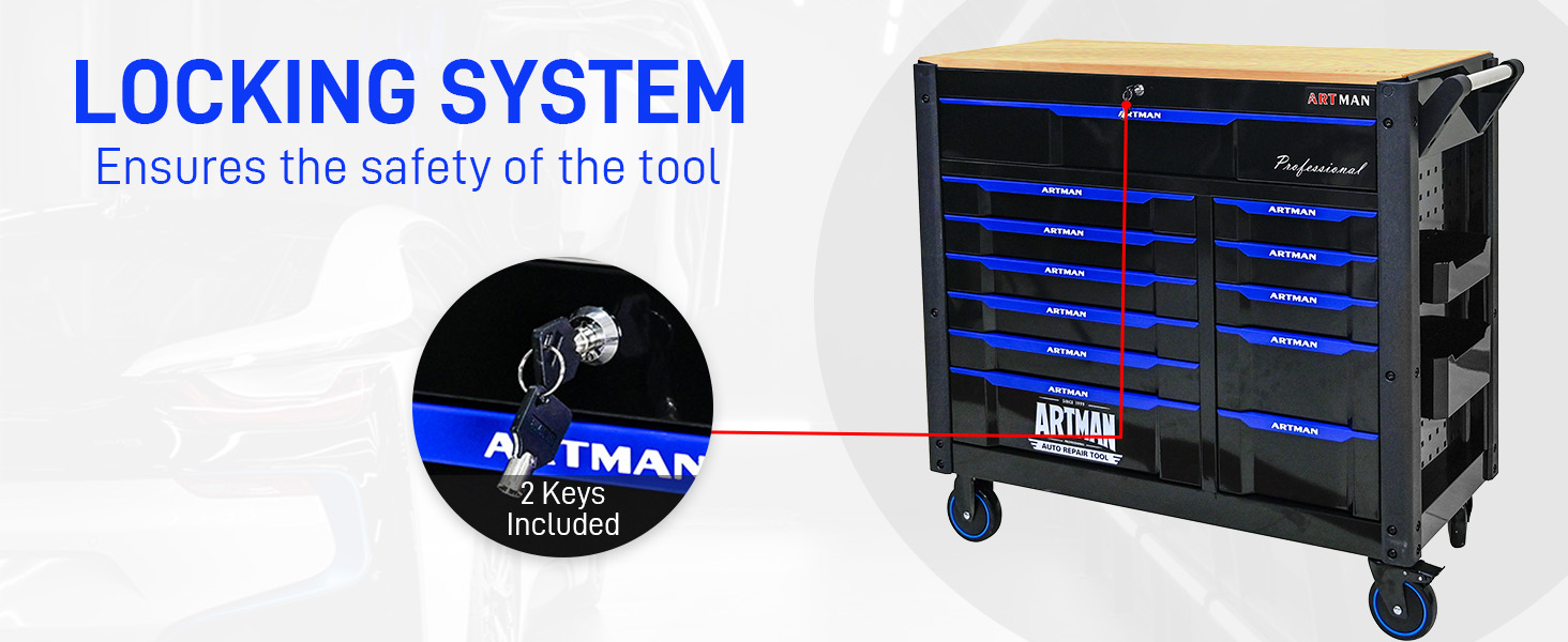 12 Drawers Tool Cart