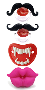 mustache pacifier