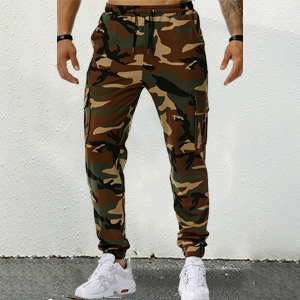Mens Casual Camouflage Cargo Pants Army Military BDU Pants