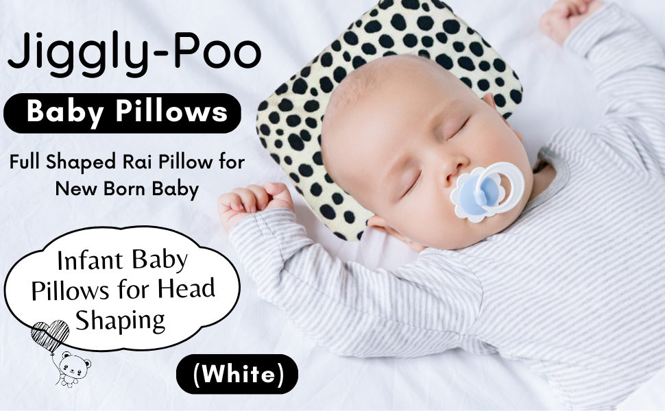 JigglyPoo Full Shaped Rai Pillow for New Born Baby/Infant Baby Pillows