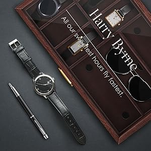 his present, personalized gift for xmas, personalised birthday gift, watch box organiser