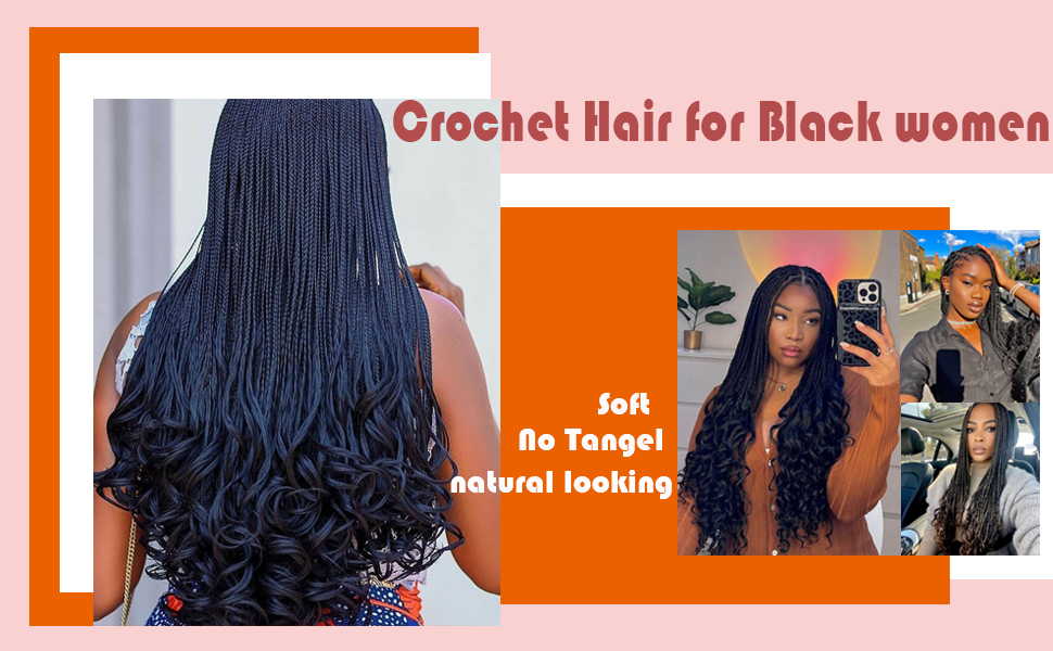 French Curl Crochet Braids Crochet Hair for Black Women 18