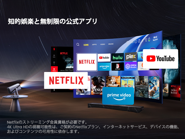 Amazon.co.jp: プロジェクター 家庭用 【Netflix&DoIby&4K対応