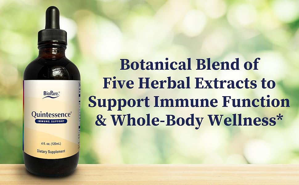 Quintessence: Synergistic blend of immune-supportive botanical extracts for whole body well-being 