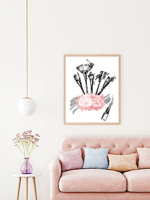 quote prints vogue pictures wall decor makeup canvas wall decor bedroom decor paris decor