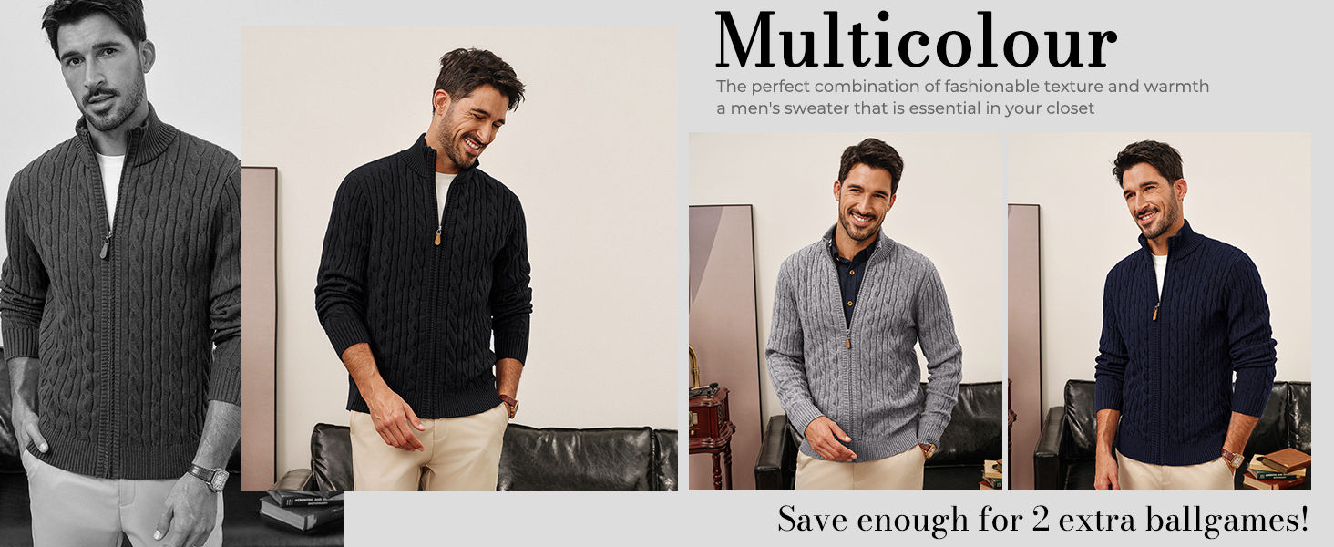 mens cardigan sweater
