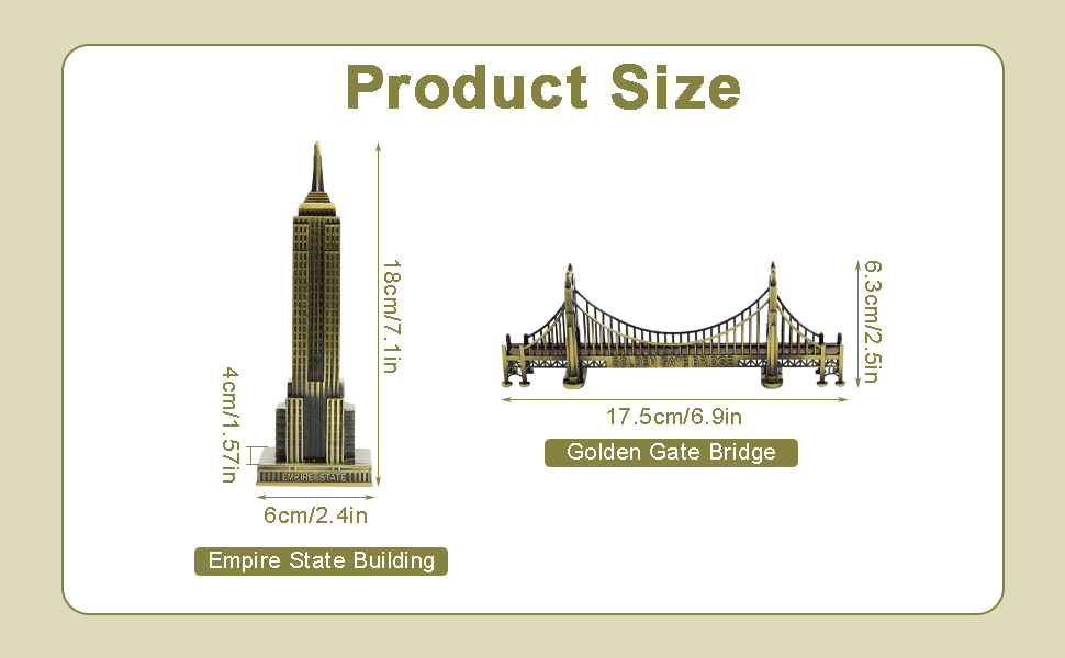 Amazon.com: ASUNFO 7.1 Inch Empire State Building Statue