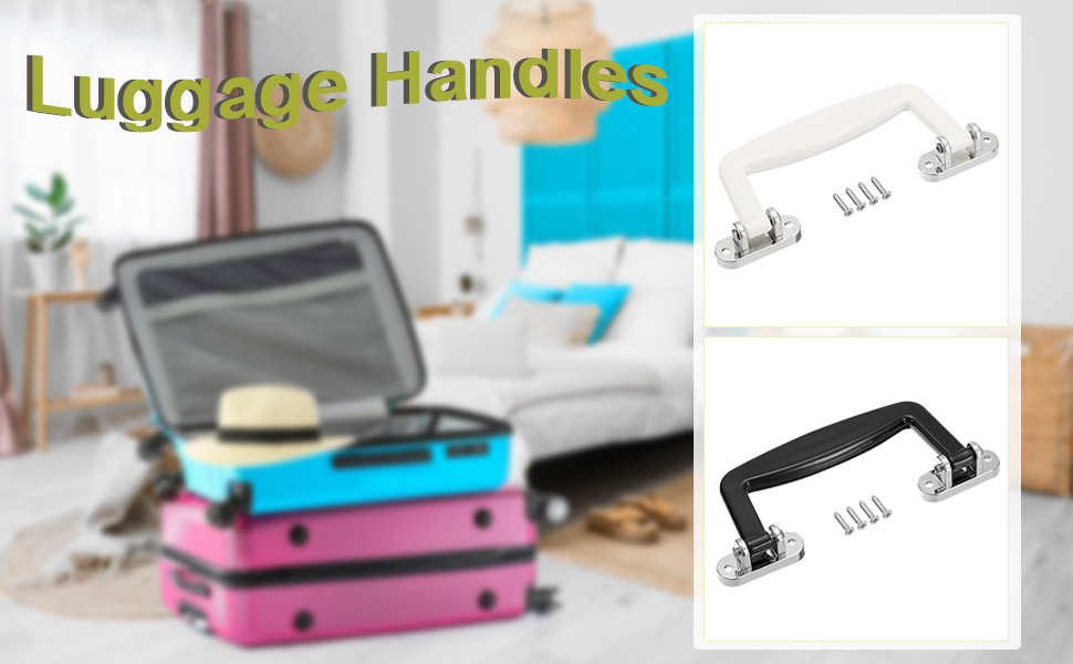 uxcell Luggage Handles, 6Pcs 130mm/5.12inch Plastic Pull Handle