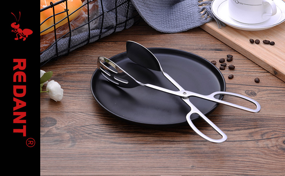 Food Tongs, Stainless Steel Kitchen Tongs Salad Tongs for Cooking, Barbecue, Pastry, Sandwich, Ice