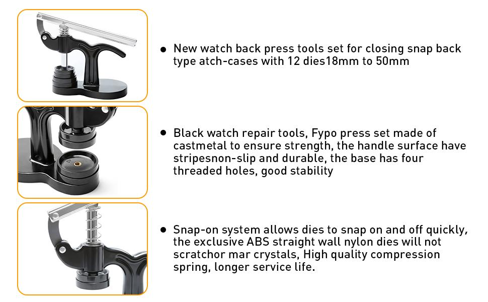 Version】Eventronic Watch Repair Tool Kit + Watch Press Set, Professional Spring Bar
