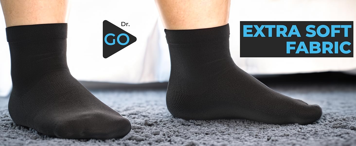 DR. GO Neuropathy Socks for Men [100 Seamless] UltraSoft