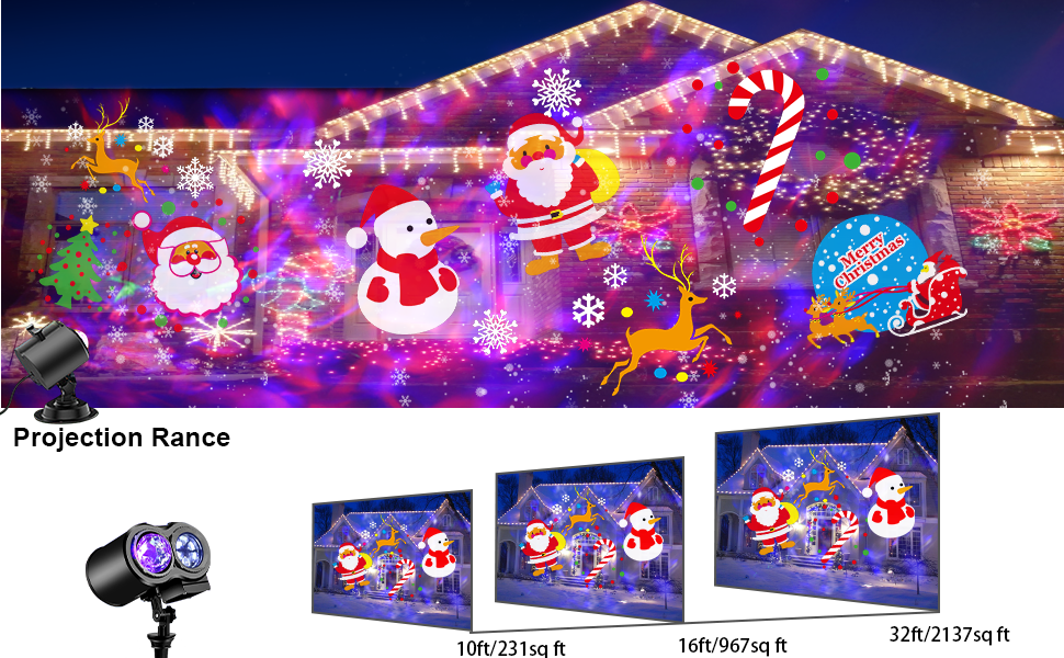 christmas projector light outdoor