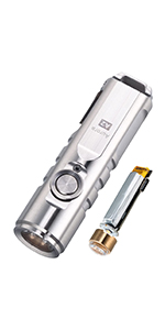 RovyVon S3 Ti Titanium LED Flashlight,1800 Lumen Super