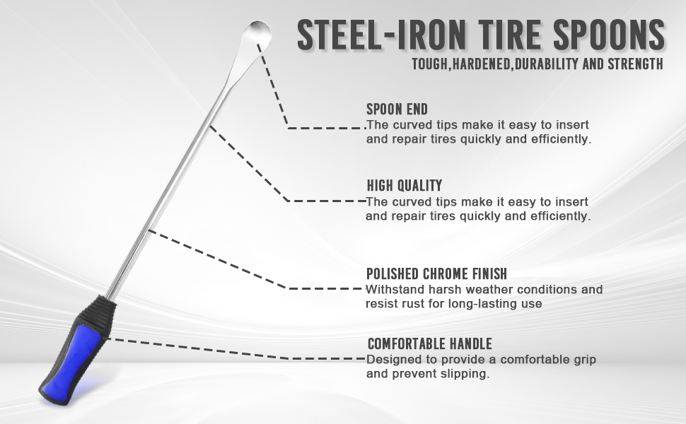 KAFLLA Tire Spoons for Dirt Bike,Motircycle,Lawn Mower,14.5