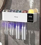 Toothbrush Sanitizer and Holder – UV & Heated Drying, Wall-Mounted Toothbrush Holders
