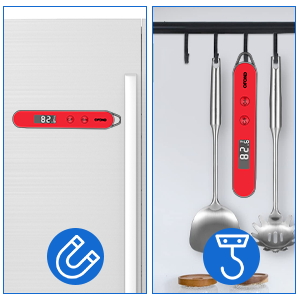 built-in magnet and hanging hole