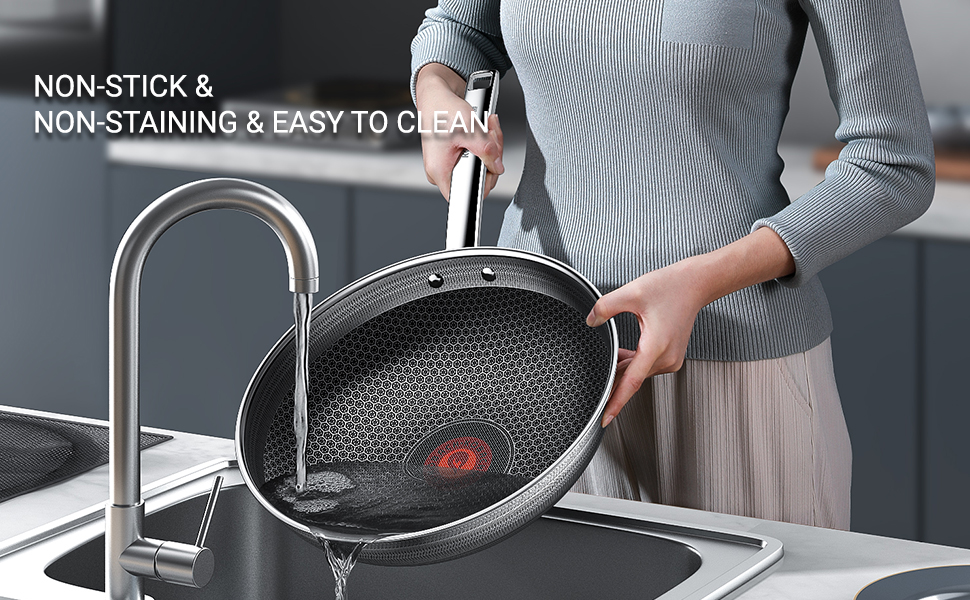 Amazon.com: KBH KGH-C32A Nonstick Frying Pan with Lid