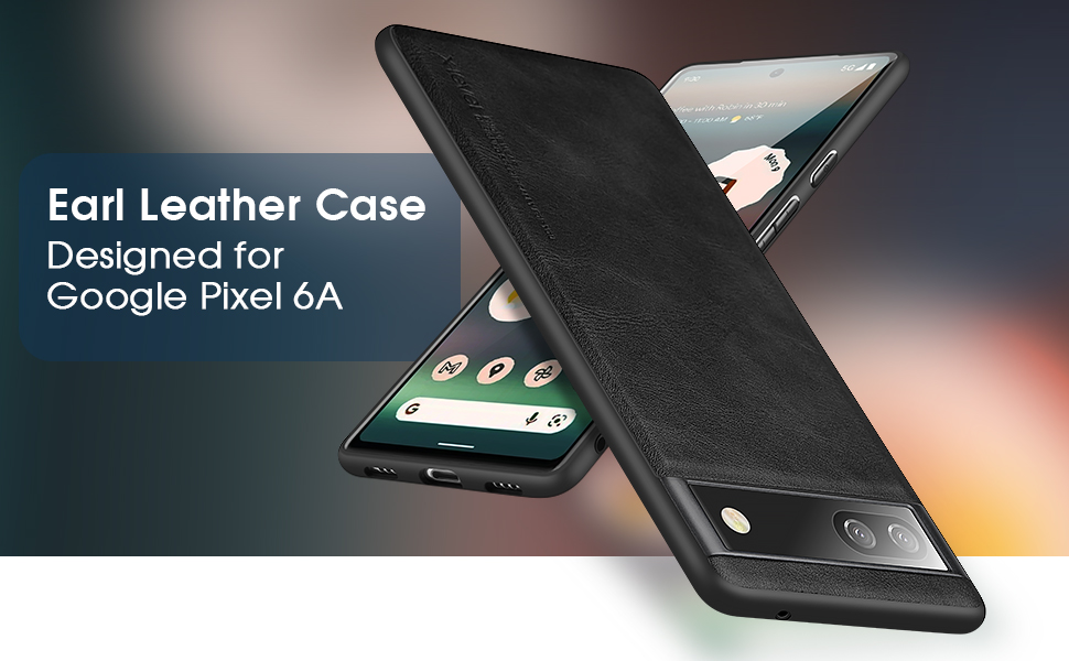 Xlevel Google Pixel 6A Case PU Leather UltraThin Slim Phone Cover