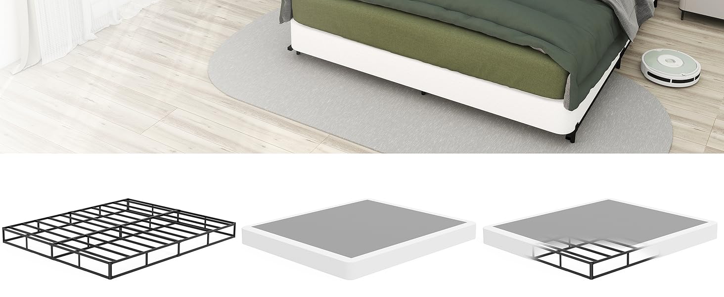 California King Box Spring with Box Spring Cover 7 Inch