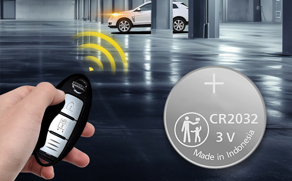 uuam 2Pack CR2032 2032 Remote Key Fob Battery Replacement