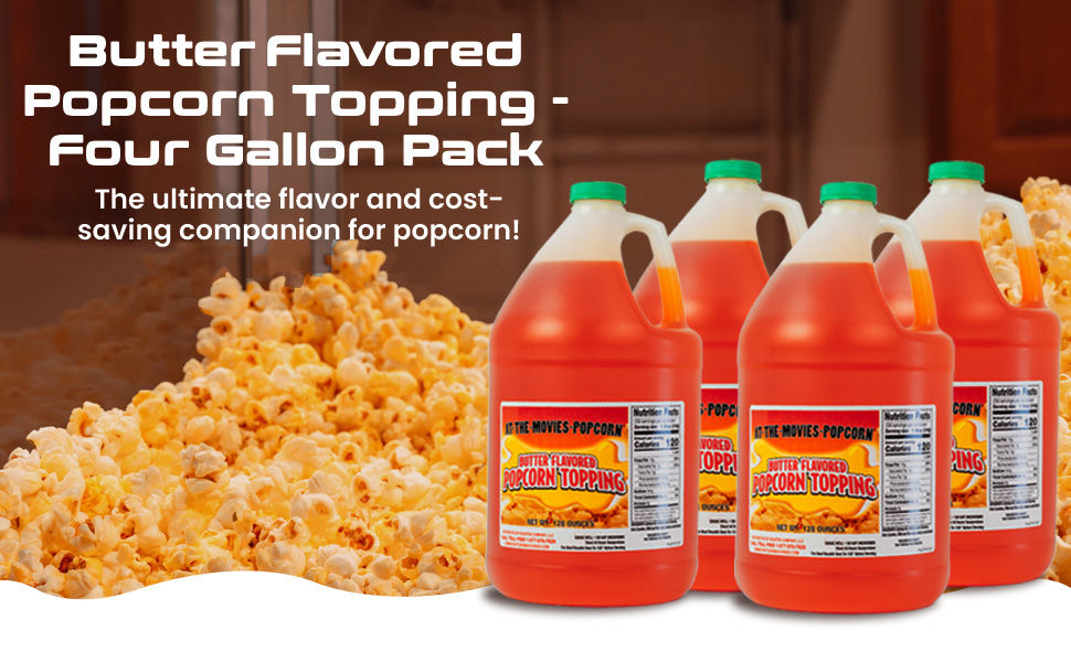 Buttery Flavor Popcorn Topping (Case of 4)