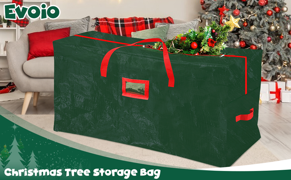 Evoio Christmas Tree Storage Bag, Heavy Duty Xmas Tree Bag with Zipper
