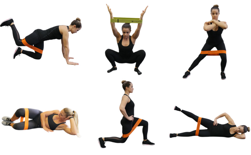 Acumobility (3 Pack) Resistance Band Set Light, Medium