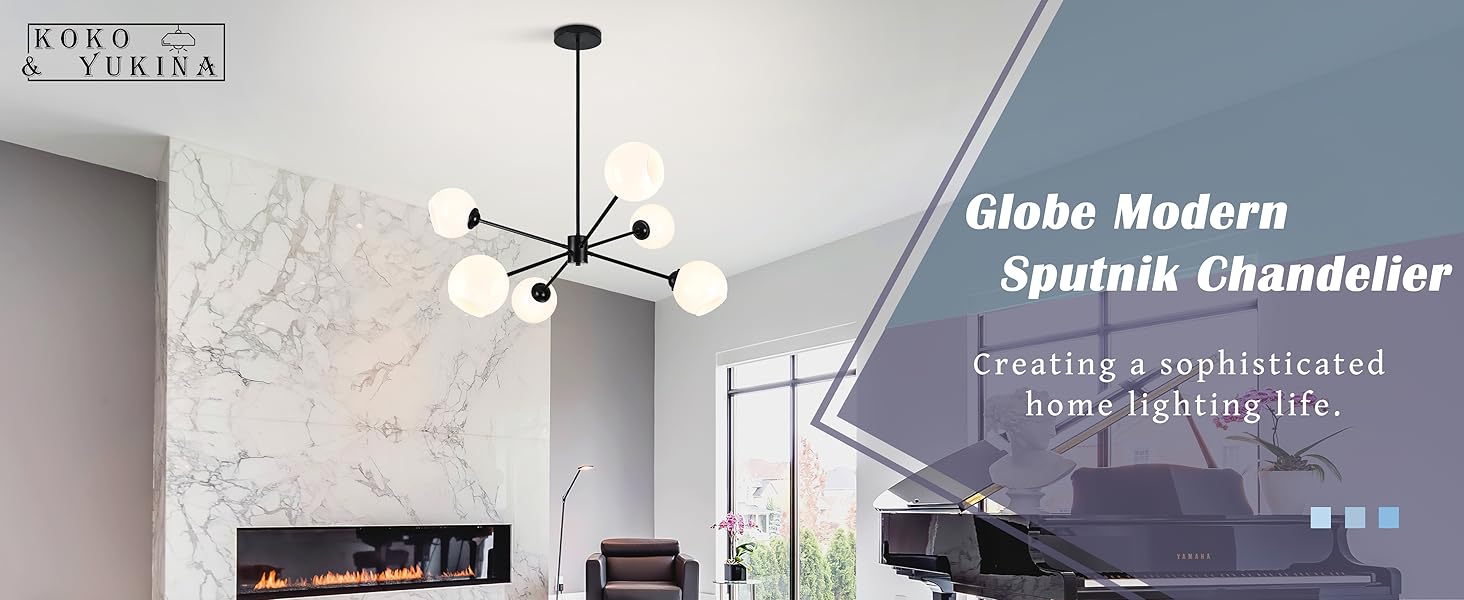 6-Light Sputnik Chandelier