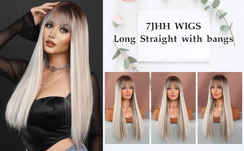 brown wig
