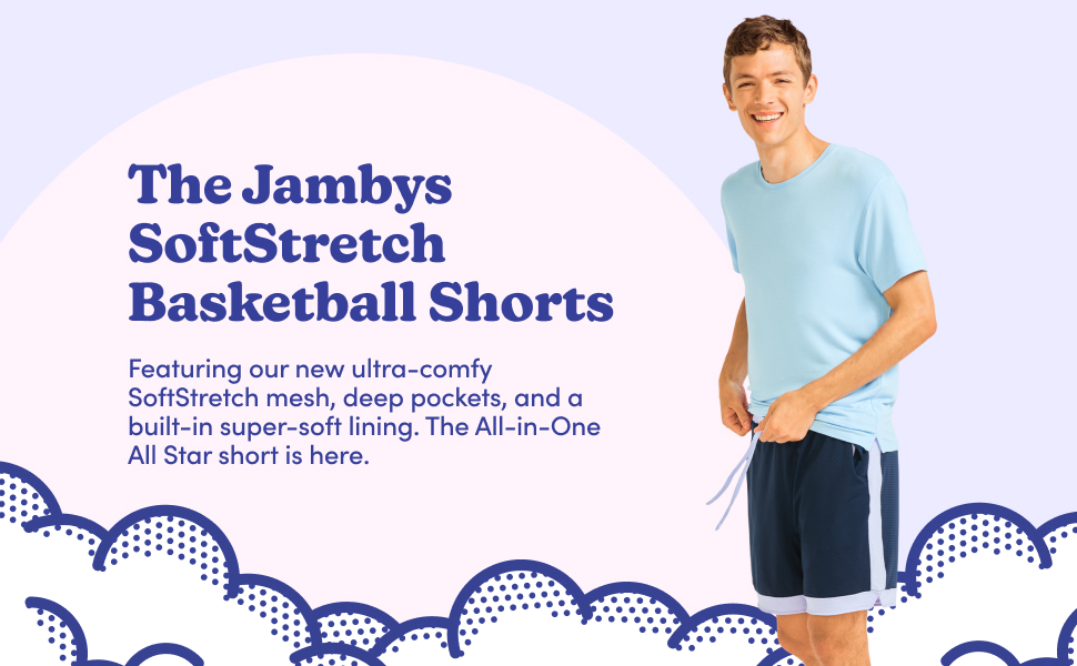 Black SoftStretch Basketball Shorts