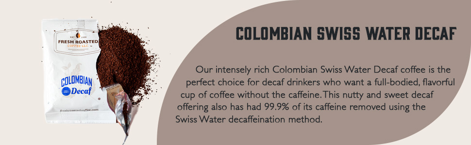 Colombian Swiss Water Decaf frac packs description