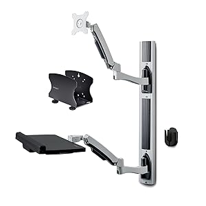 Wall Mount Workstation, VESA Mount For 32" Monitors (22lb/10kg)